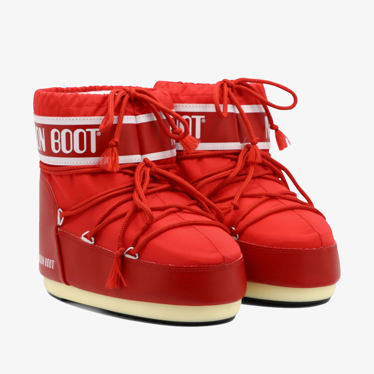 MOON BOOT ICON LOW NYLON RED 