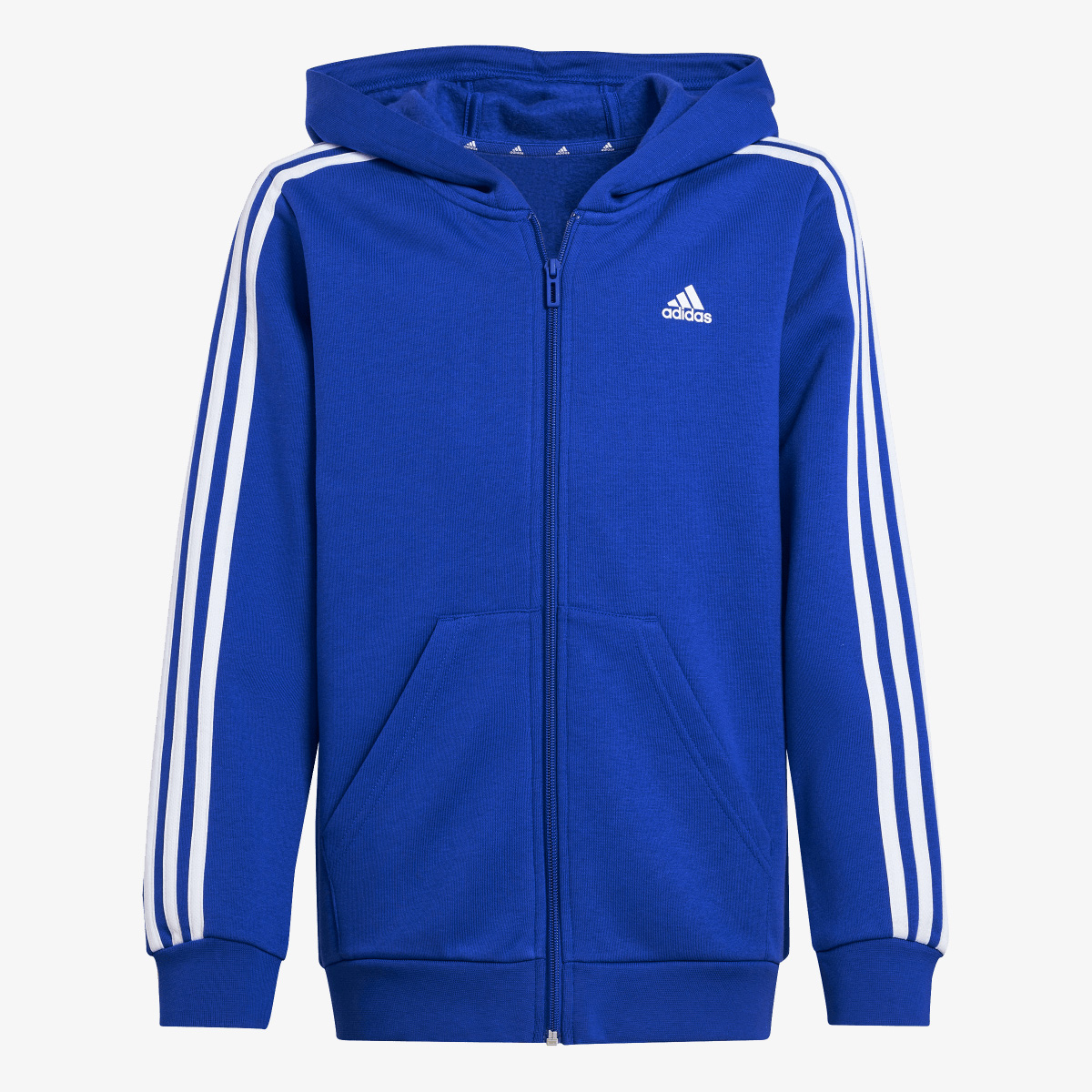 Mikina Essentials 3-Stripes Fleece Full-Zip 