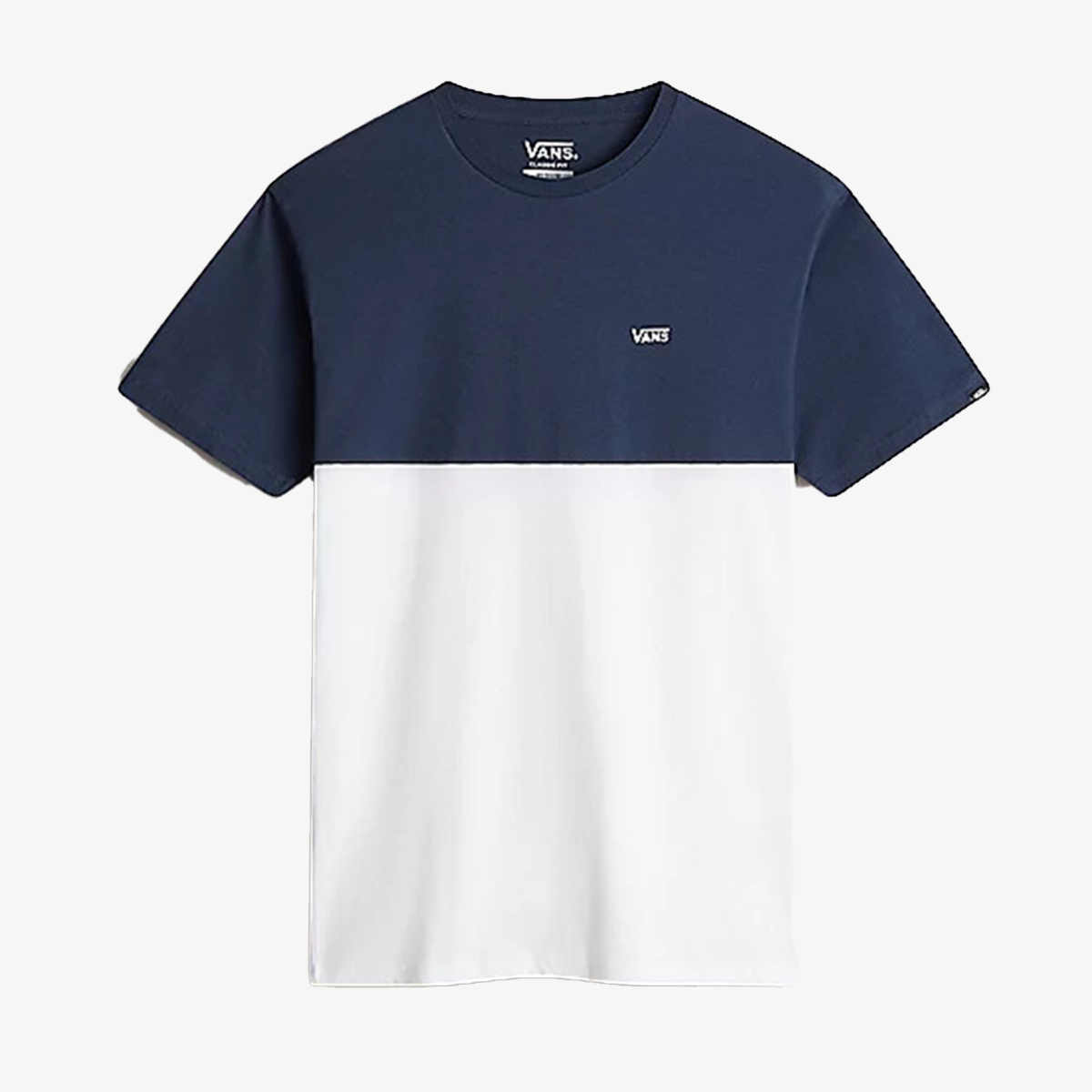 MN COLORBLOCK TEE WHITE/DRESS BLU 